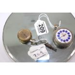 2 X POCKET WATCHES INCLUDING SYSTEME ROSKOPF
