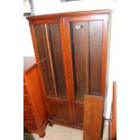 2 DOOR PART GLAZED DISPLAY CABINET