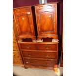 PAIR OF BEDSIDE CABINETS & 2 OVER 3 CHEST