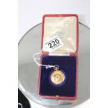 9ct GOLD LADIES POCKET WATCH 21.90 grams