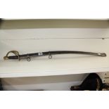 REPLICA US CAVALRY SABRE AND SCABBARD 34 INCH BLADE