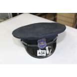 SECURITY OFFICERS HAT WITH 'CAPITOL SECURITY SERVICES' BADGE