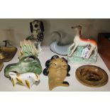 MIXED CERAMICS INCLUDING A "BONZO THE DOG" ASHTRAY