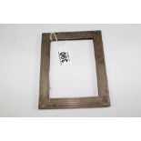 800 SILVER PHOTO FRAME WITH MAHOGANY BACK, 18 X 14 cm