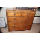 2 OVER 3 SCOTTISH CHEST OF DRAWERS