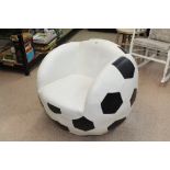 ARMCHAIR IN THE SHAPE OF A FOOTBALL