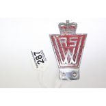 CAR BADGE WRS