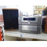 MINISTRY OF SOUND CD/DAB RADIO + PAIR OF GALE SPEAKERS