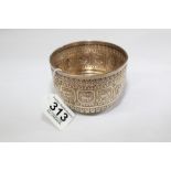 HALL MARKED SILVER ZODIAC POT, LONDON 1888-89 MAPPIN & WEBB / JOHN NEWTON MAPPIN 129.17 GRAMS