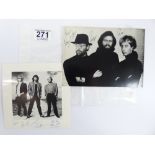 2 X AUTOGRAPHED PHOTOS OF THE BEE GEES