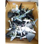 LARGE QUANTITY OF AEROPLANE MODELS ON DISPLAY STANDS
