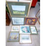 8 ASSORTED PICTURES & PAINTINGS