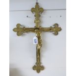 BRASS CRUCIFIX 48 X 33 CMS