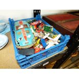 MIXED DIE CAST VEHICLES + TIN PLATE TOY