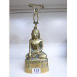 BRASS BUDHA DOOR STOP 33 CMS HIGH