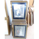 13 X FRAMED & GLAZED PRINTS BY THOMAS APPLETON & PUBLISHED BY THOMAS GRAVES OF LONDON