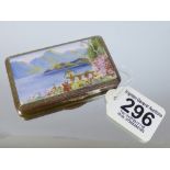 ENAMEL LIDDED BOX 8.5 X 5 X 1 CMS