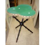 GYPSY TABLE WITH BAIZE TOP