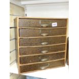 VINTAGE 6 DRAWER FILING CABINET 39 CMS HIGH