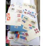 QUANTITY OF POSTAGE STAMPS INCLUDING VINTAGE 1st DAY COVERS