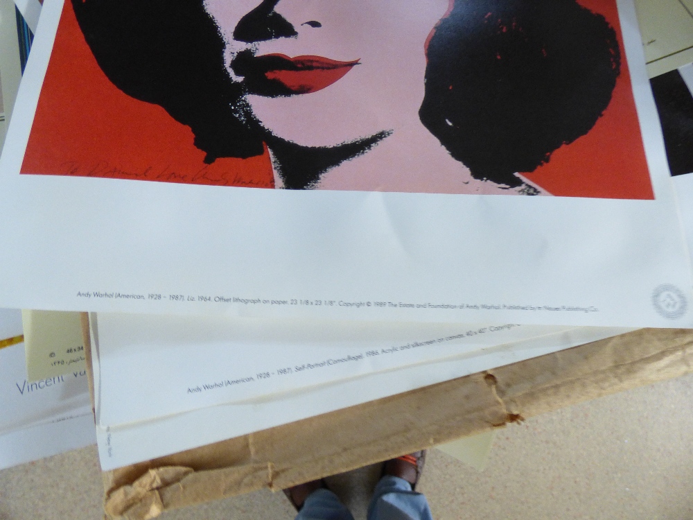 QUANTITY OF PRINTS INCLUDING ANDY WARHOL AND HOSSEINI - Image 5 of 5