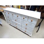 PAINTED SIDEBOARD WITH NUMEROUS DRAWERS