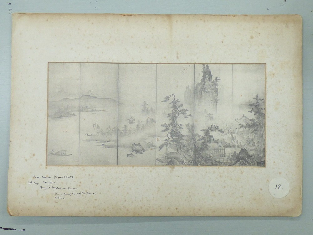QUANTITY OF VINTAGE MOUNTED ORIENTAL PRINTS - Image 15 of 32