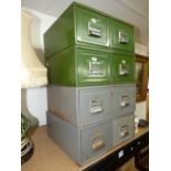 4 METAL FILING CABINETS