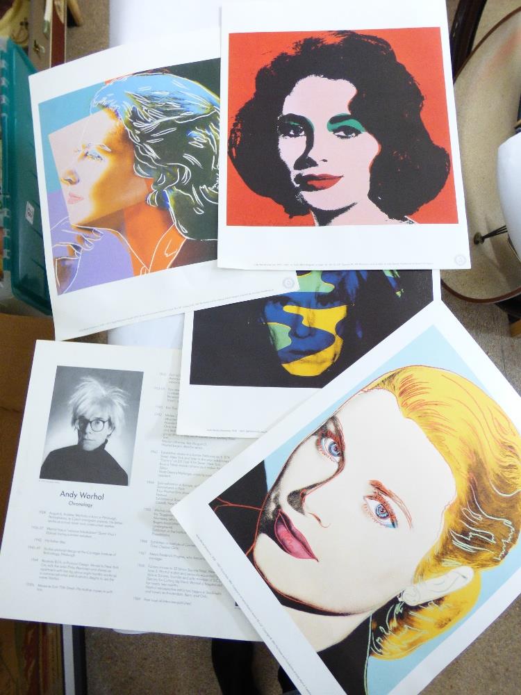 QUANTITY OF PRINTS INCLUDING ANDY WARHOL AND HOSSEINI - Image 2 of 5