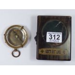 GERMAN "GOTT MIT UNS" BOXED COMPASS