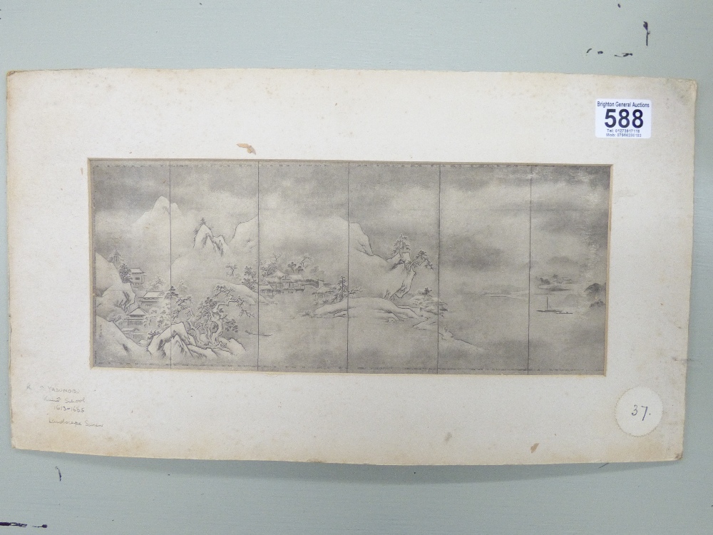 QUANTITY OF VINTAGE MOUNTED ORIENTAL PRINTS - Image 4 of 32