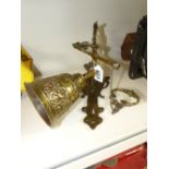 BRASS BELL & WALL BRACKET