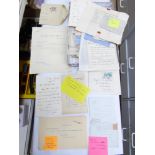 QUANTITY OF VINTAGE SIGNED LETTERS