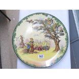 LARGE ROYAL DOULTON WALL PLAQUE 'THE GLEANERS' 39 CMS DIAMETER