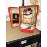 BOXED ROYAL DOULTON WILLIAM GRANT DECANTER, SEAL & CORK BROKEN BUT WITH SOME CONTENTS