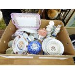 LARGE BOX OF ASSORTED CERAMICS