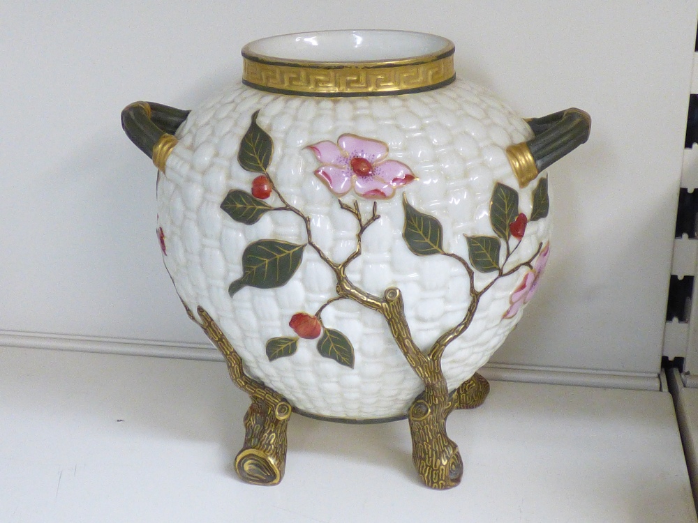 ROYAL WORCESTER 2 HANDLED VASE & CONICAL JUG A/F - Image 7 of 7