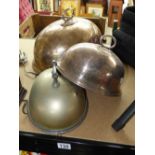 3 X SERVING DISH DOMED COVERS