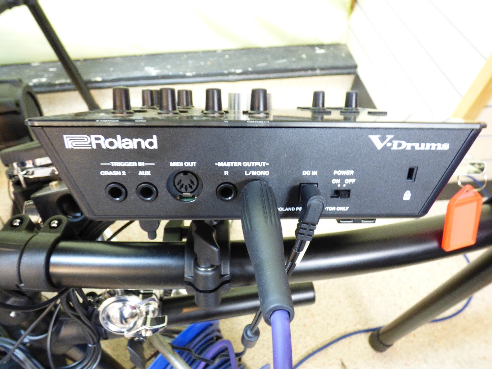 ROLAND V-DRUM ELECTRIC DRUM KIT, PREVIOUSLY OWNED BY THE PIRANHAS DRUMMER RICHARD ADLAND ( DICK - Image 10 of 14