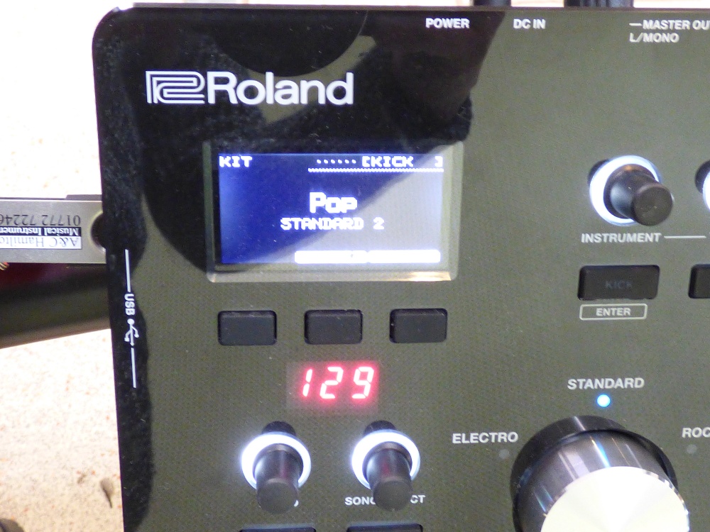ROLAND V-DRUM ELECTRIC DRUM KIT, PREVIOUSLY OWNED BY THE PIRANHAS DRUMMER RICHARD ADLAND ( DICK - Image 13 of 14