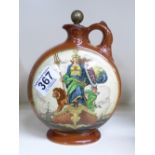 ROYAL DOULTON KINGSWARE PEACE FLAGON DEPICTING BRITTANIA, No 181 rd no. 670019 TO BASE