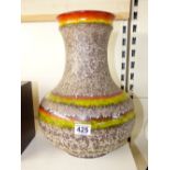 1970s WEST GERMAN LARGE LAVA VASE