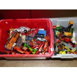 2 BOXES ASSORTED VEHICLES INCLUDING CORGI