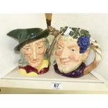 2 X ROYAL DOULTON CHARACTER JUGS