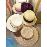 QUANTITY OF VINTAGE HATS & HAT BOXES