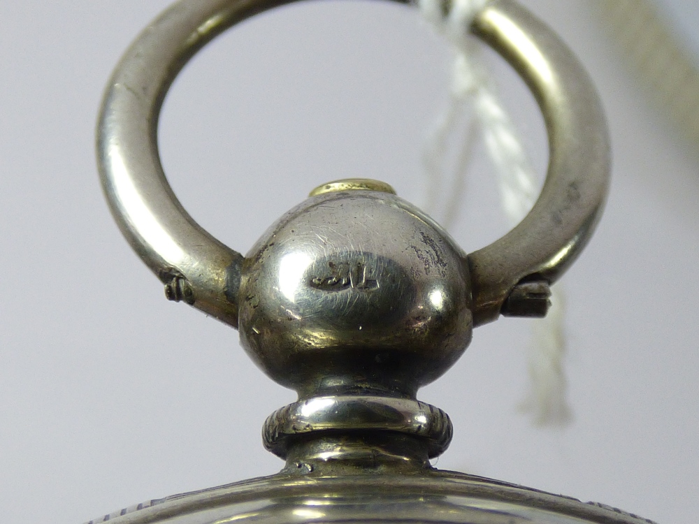 19th CENTURY ADAM BURDESS, COVENTRY, CHAIN FUSEE POCKET WATCH No 10812 IN A HALL MARKED SILVER CASE - Image 6 of 8