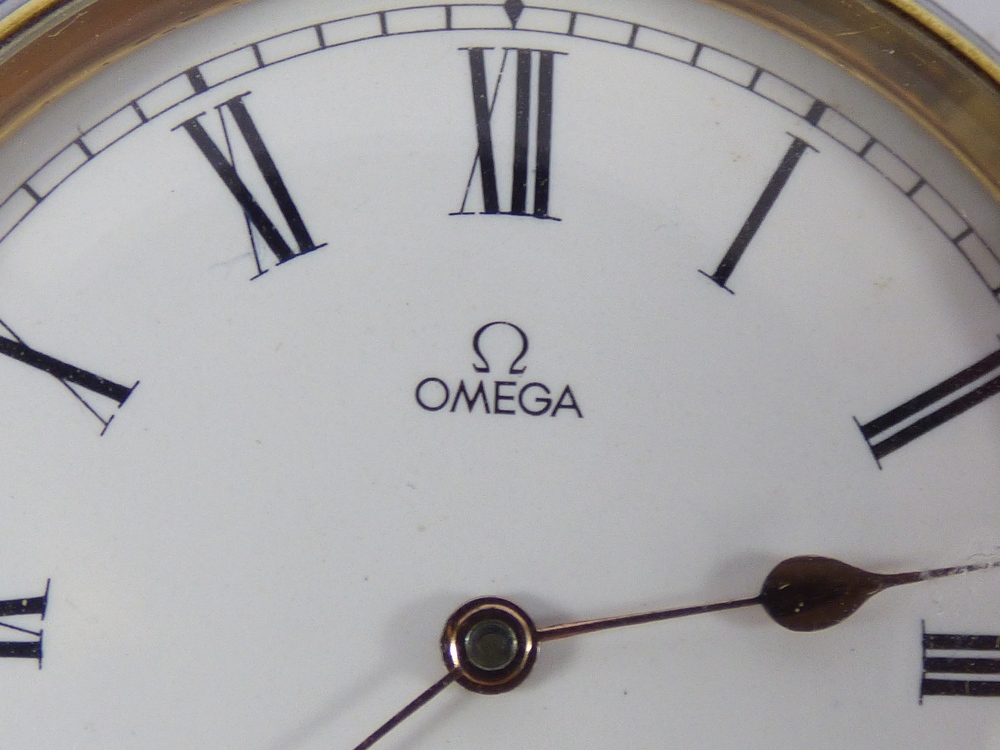 OMEGA POCKET WATCH 1717364 WITH HALL MARK SILVER ALBERT CHAIN & FOBS - Image 3 of 11