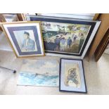 QUANTITY OF PAINTINGS & PRINTS