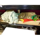 QUANTITY OF VINTAGE SCOUTING ITEMS, INCLUDING PENNANTS, UNIFORM WITH HAT & CORDEROY TROUSERS &