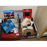 2 BOXES OF 45s / 7" RECORDS INCLUDING, HOT CHOCOLATE, NIK KERSHAW & BARRY WHITE